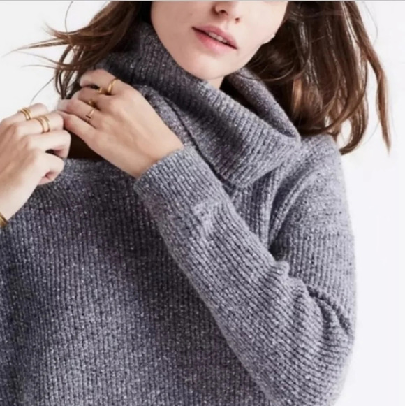 Madewell Convertable turtleneck  sweater - Picture 3 of 10